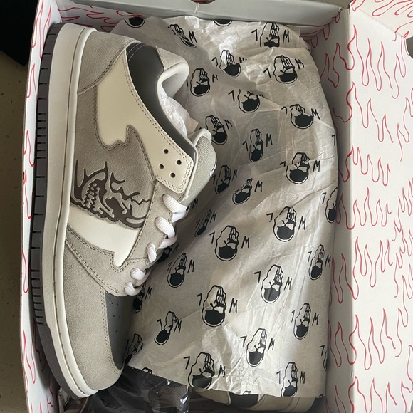 Warren Lotas OG Reaper Dunk “Clean Slate” Size US 12 (Bag,Pencil,Extra Laces) - Picture 8 of 10